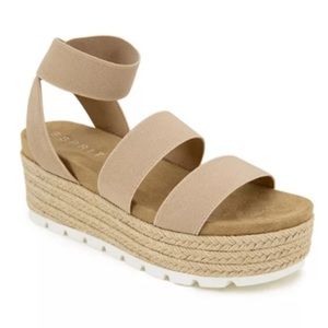 Esprit Nuede Strappy Stacked Sandal